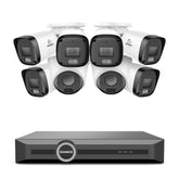 3MP 8 Channel PoE Security System, 6MP NVR, S+265., Smart Motion Detection, Smart Playback, Smart Notification with Image Attached